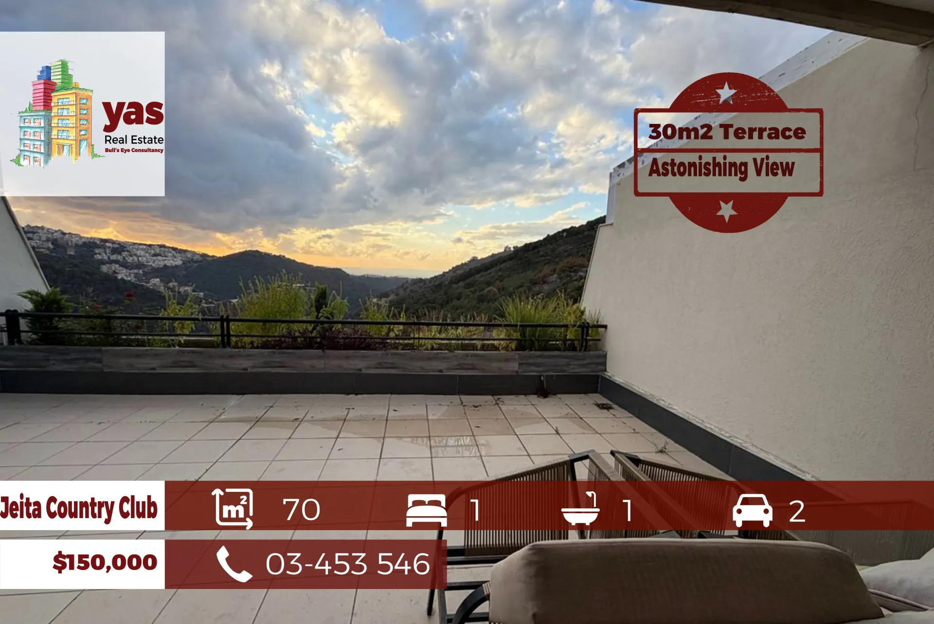 Chalet for Sale in Jeita - 1 bed, 1 bath