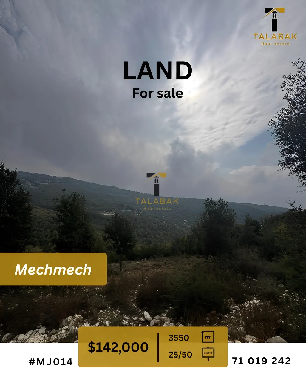 Land for Sale in Mechmech, Lebanon