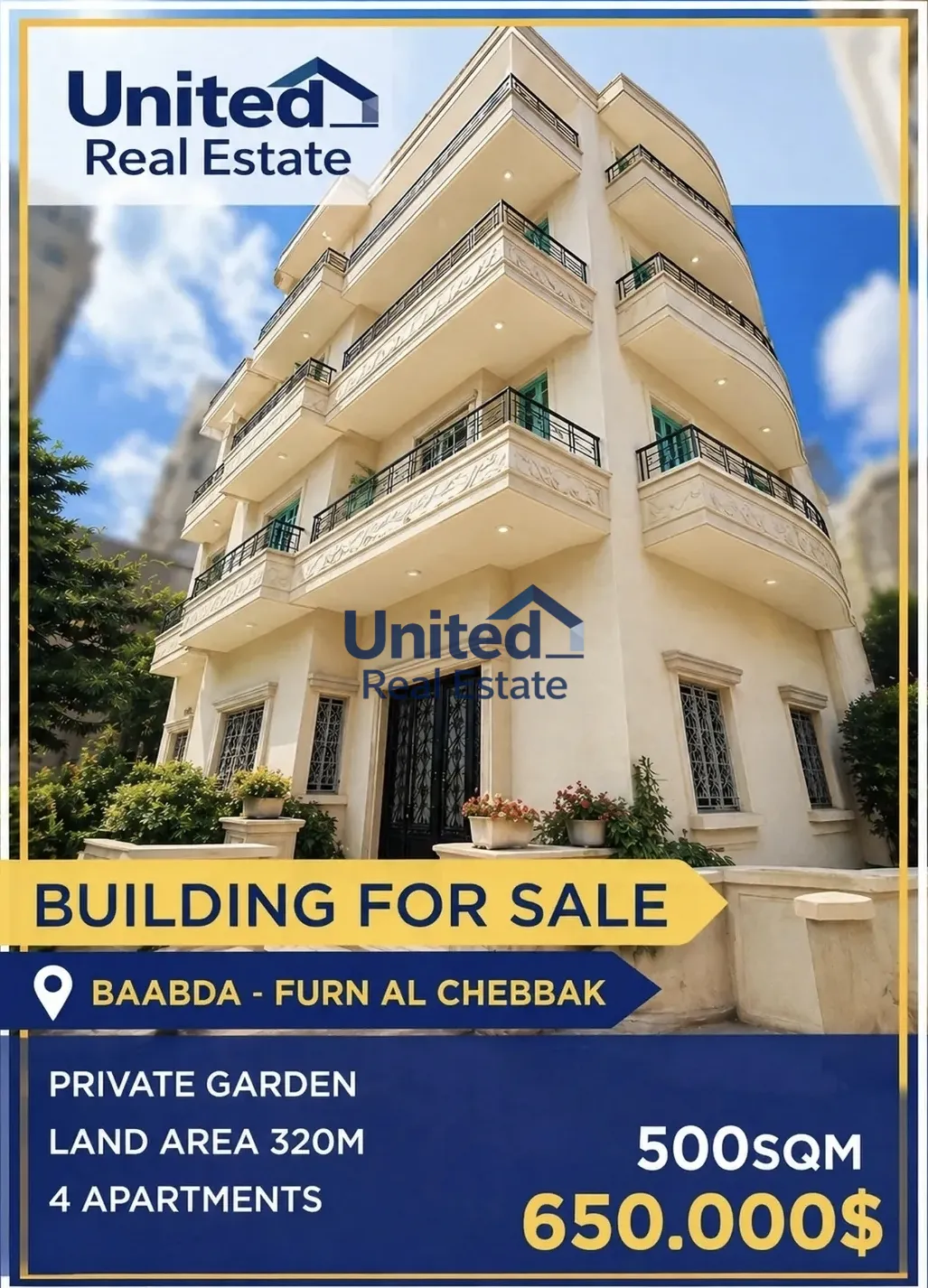Residential for sale in Forn el chebbak, lebanon