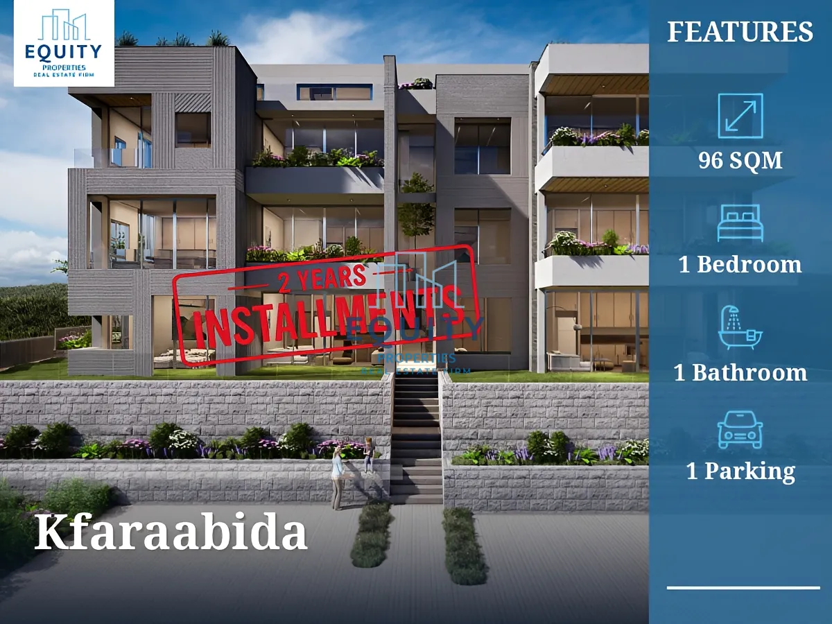 Apartment for sale in Kfaraabida - 1 bed, 1 bath