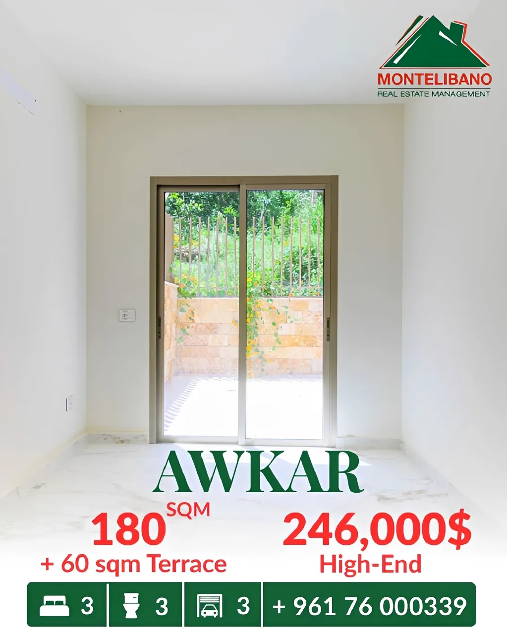 Apartment for sale in Beit Aaoukar, Lebanon