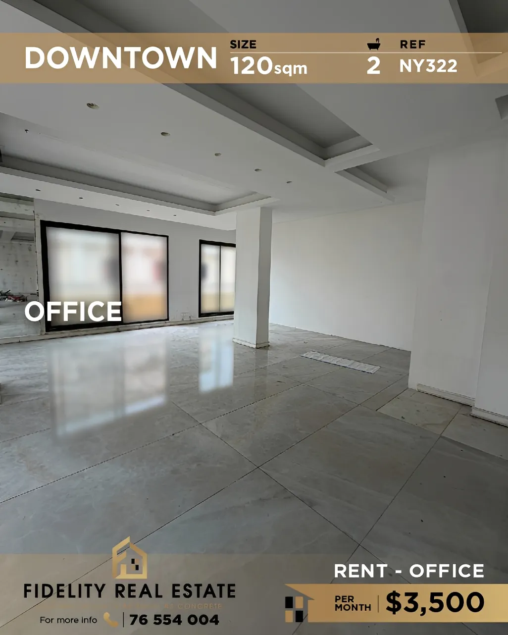 Office for rent in Downtown, beirut
