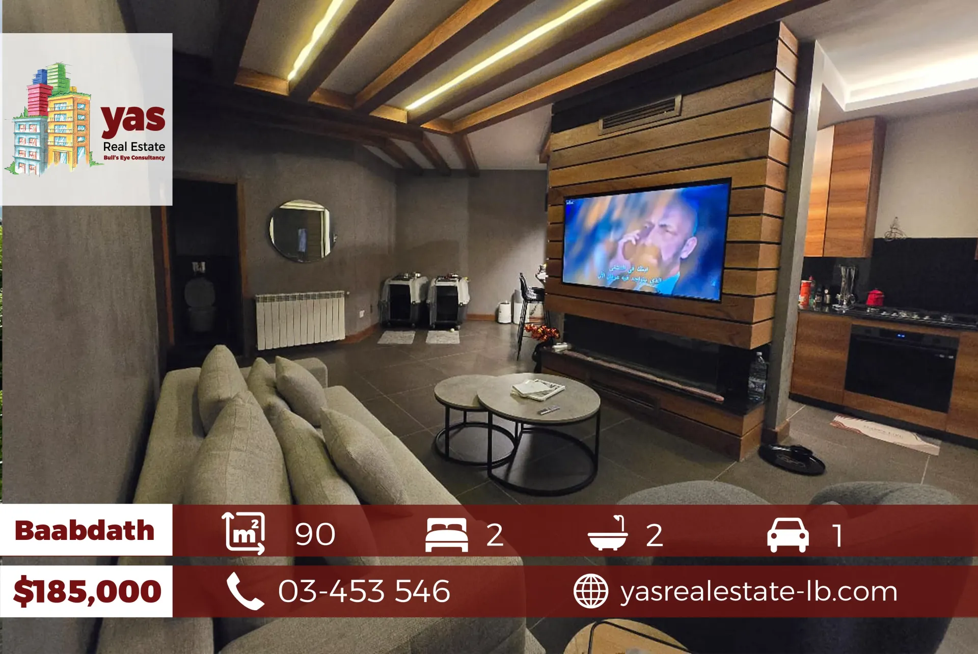 Apartment for Sale in Baabdat - 2 bed, 2 bath