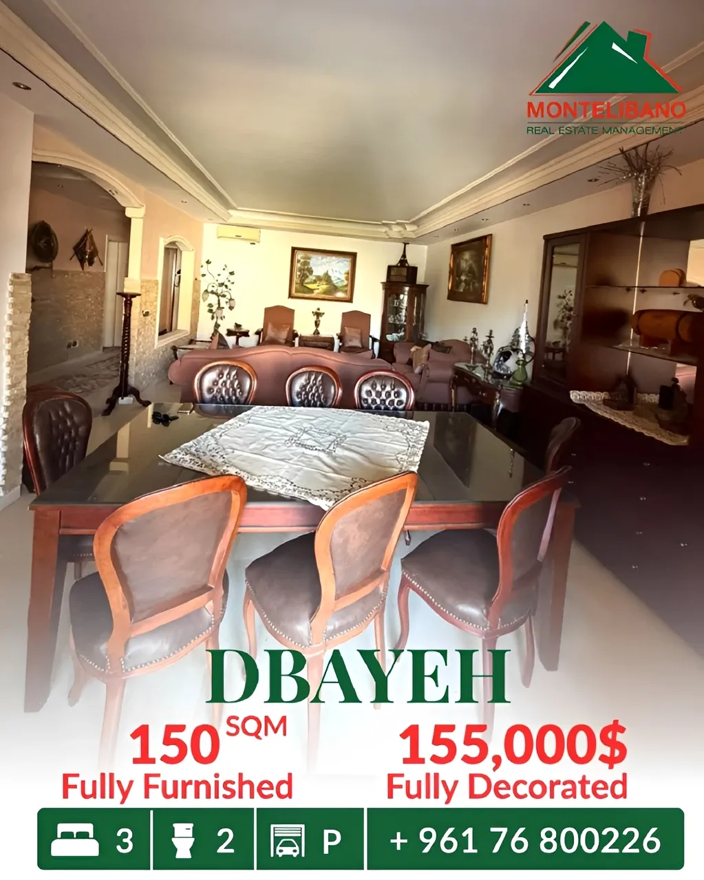 Apartment for sale in Dbayeh