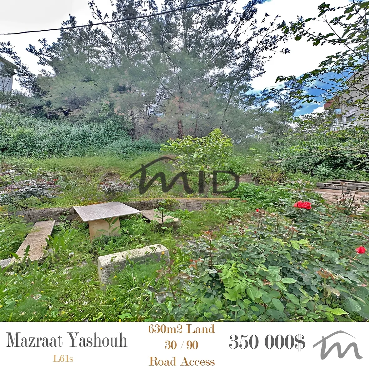 Land for sale in Mazraat yachoua, lebanon