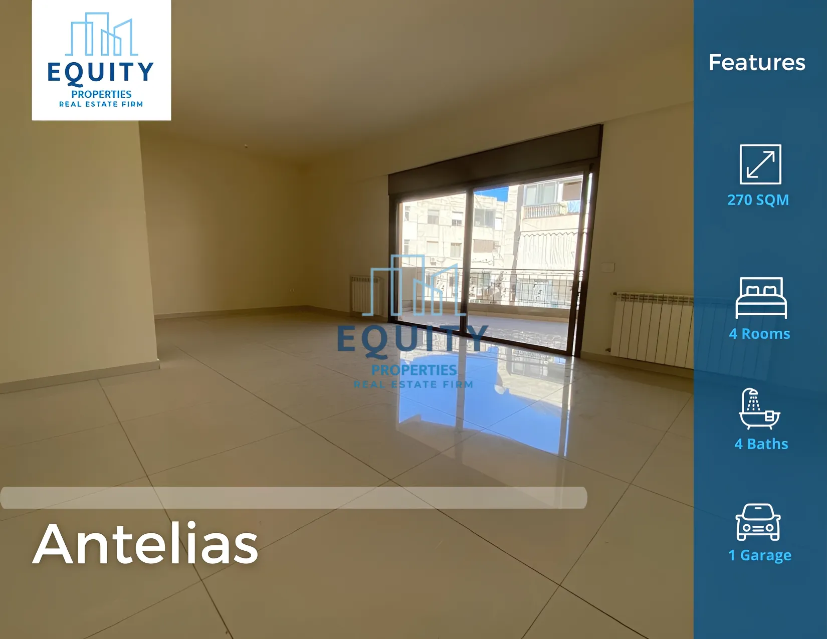 Apartment for Sale in Antelias - 4 bed, 4 bath