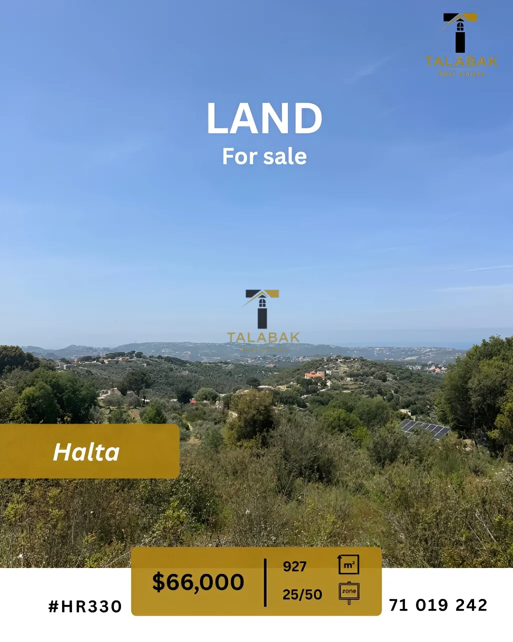 Residential Land for sale in Halta, Lebanon