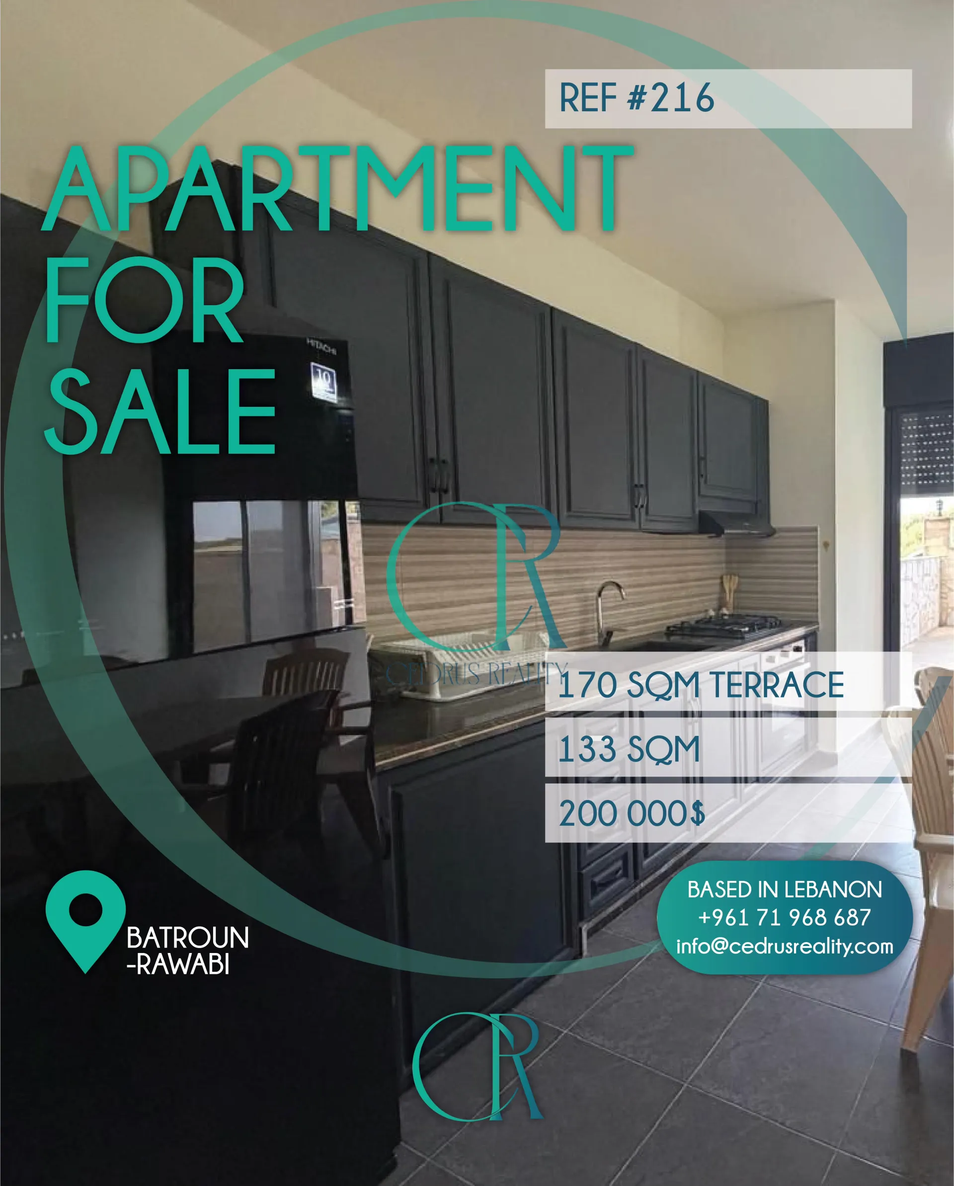 Apartment for sale in Batroun, Lebanon