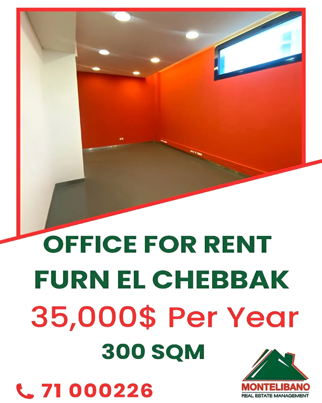 Office for rent in Forn El Chebbak, Lebanon