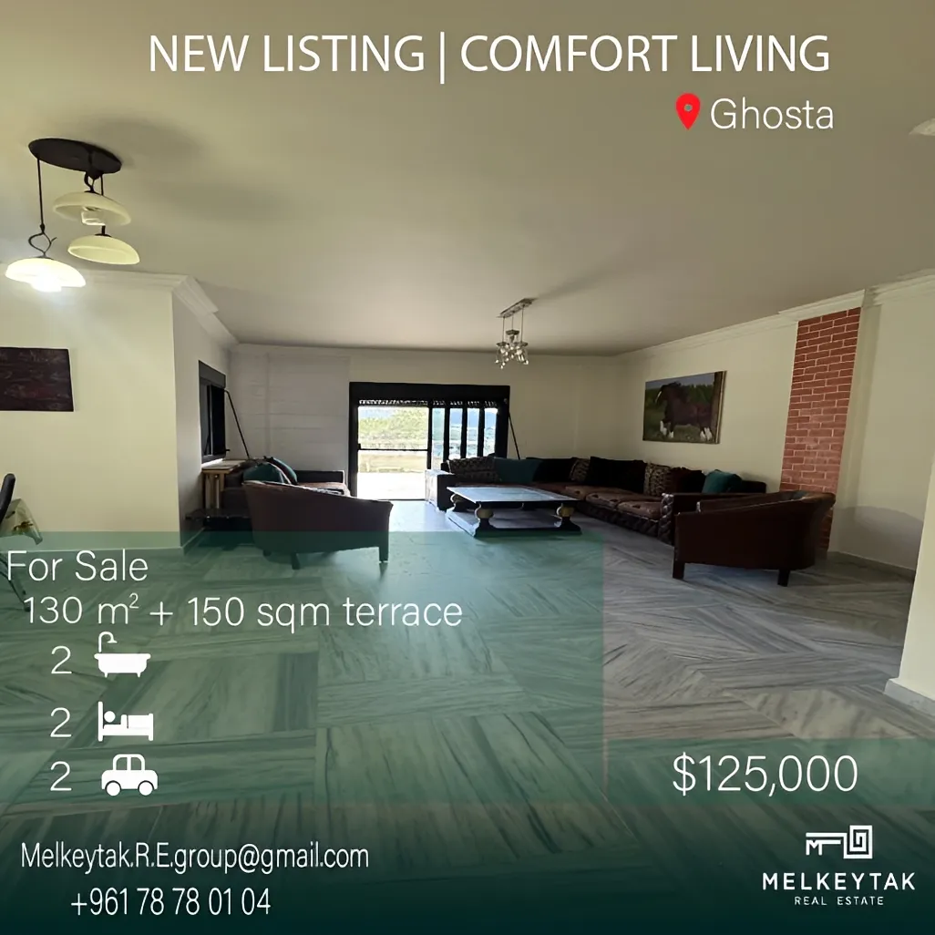 Apartment for sale in Ghosta, Lebanon - 2 bed, 2 bath