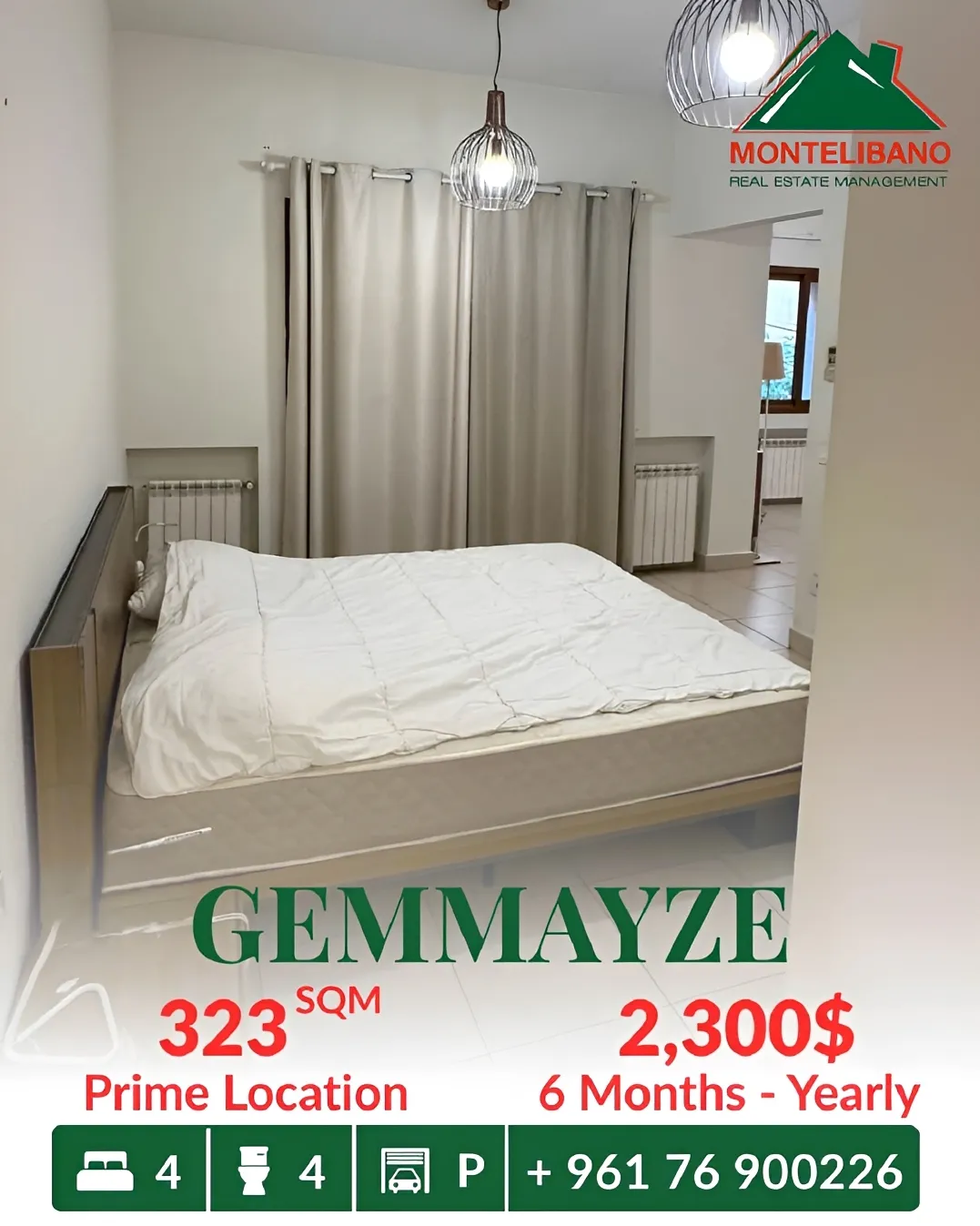 Apartment for rent in Gemmayzeh, Beirut, Lebanon
