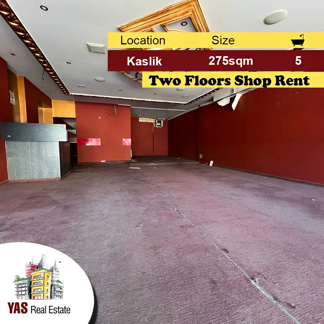 Shop for rent in Kaslik