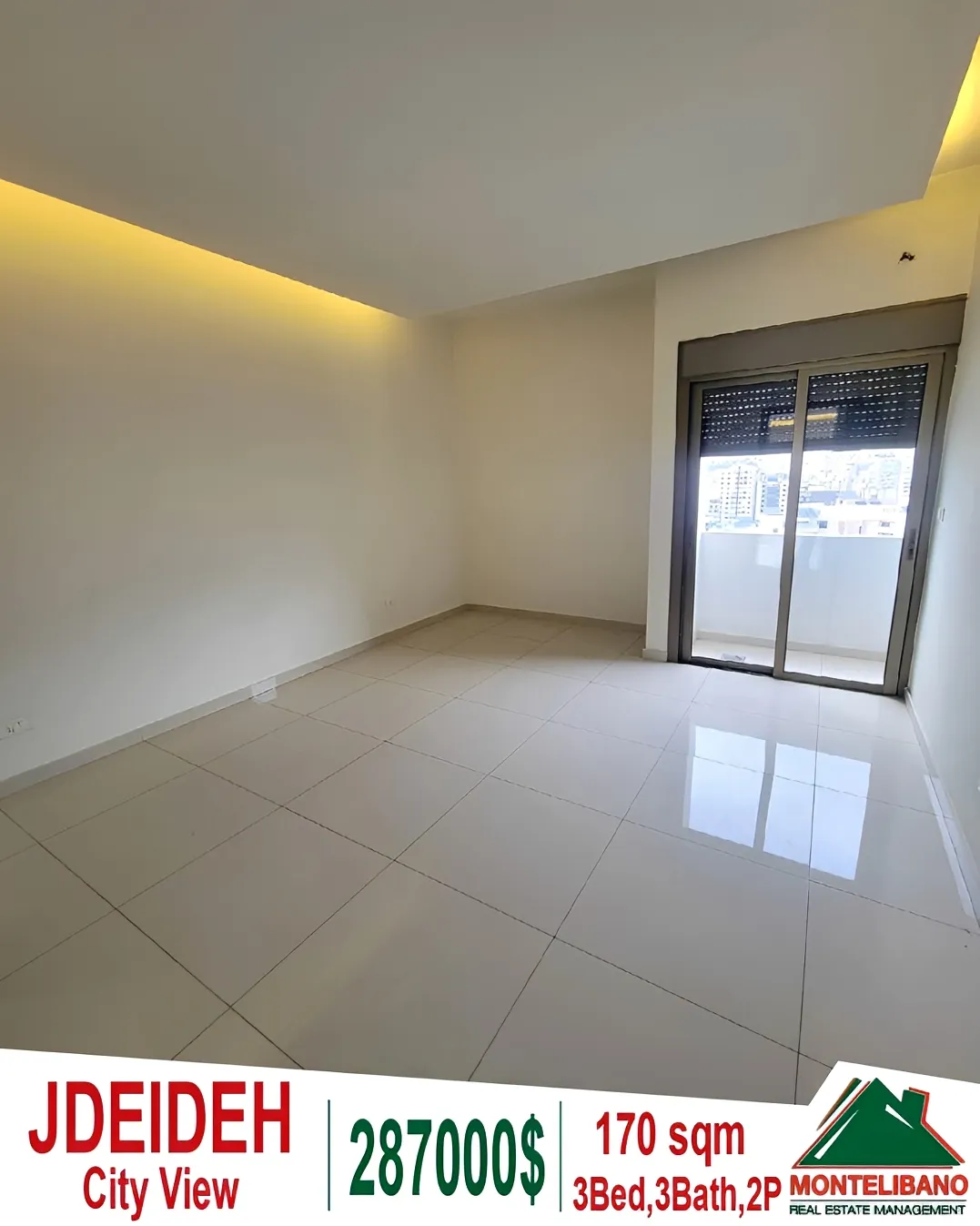 Apartment for sale in Jdeideh, Lebanon - 3 bed, 3 bath