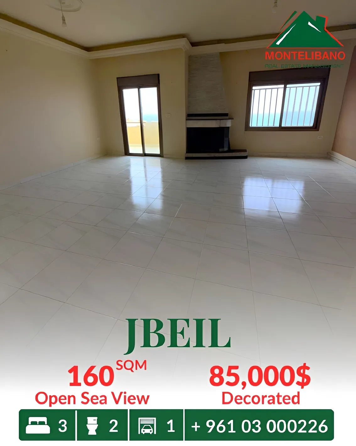 Apartment for sale in Jbeil, Lebanon