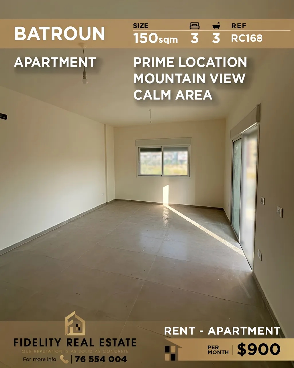 Apartment for rent in Batroun, Lebanon - 3 bed, 3 bath