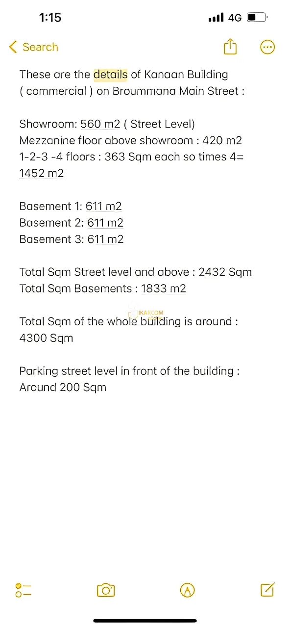 Building for Rent in Broumana