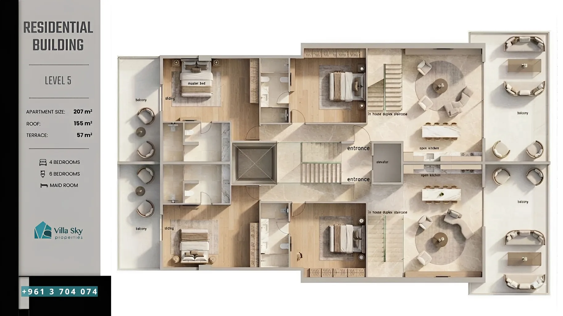 Apartment for sale in Rabieh