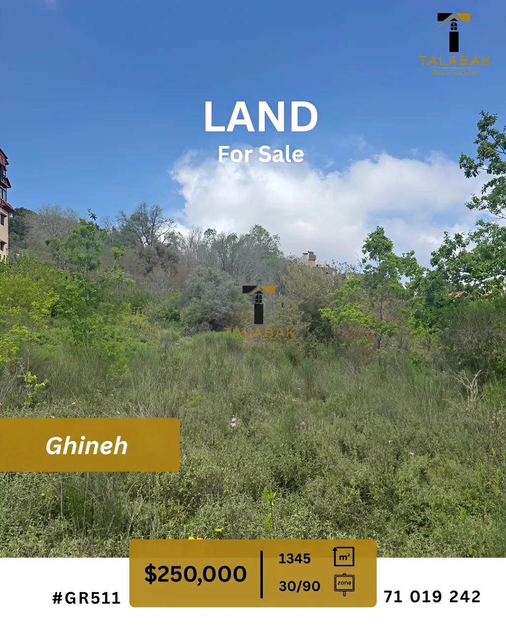 Residential Land for sale in Ghineh, Lebanon