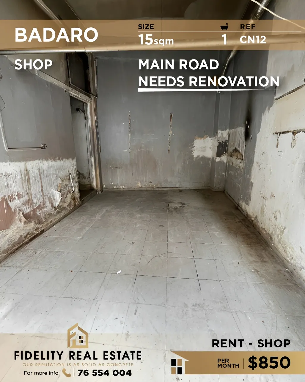 Shop for rent in Badaro, Beirut, Lebanon