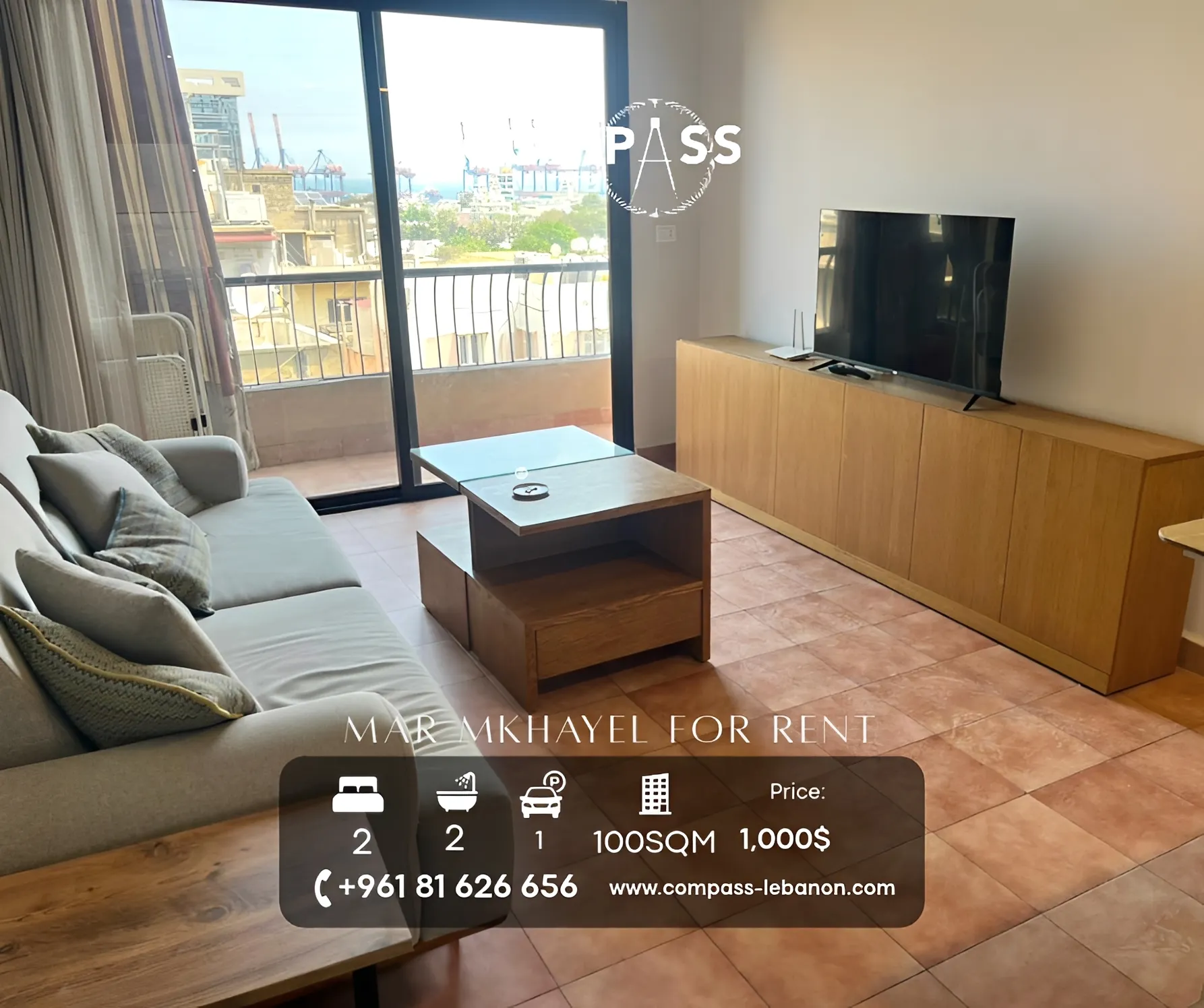 Apartment for rent in Mar Mikhael