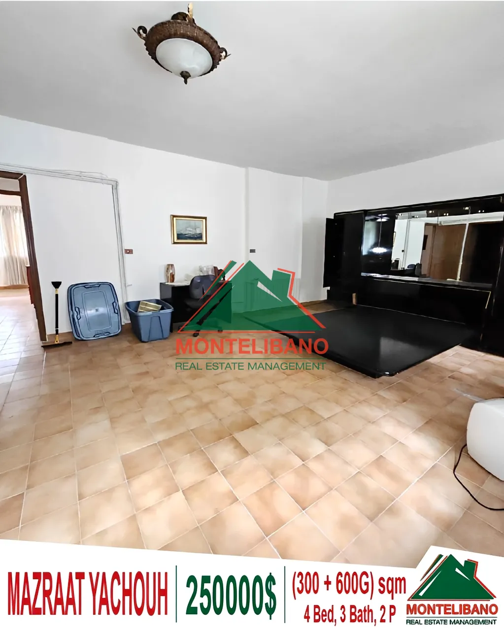 Apartment for Sale in Mazraat Yachoua, Lebanon