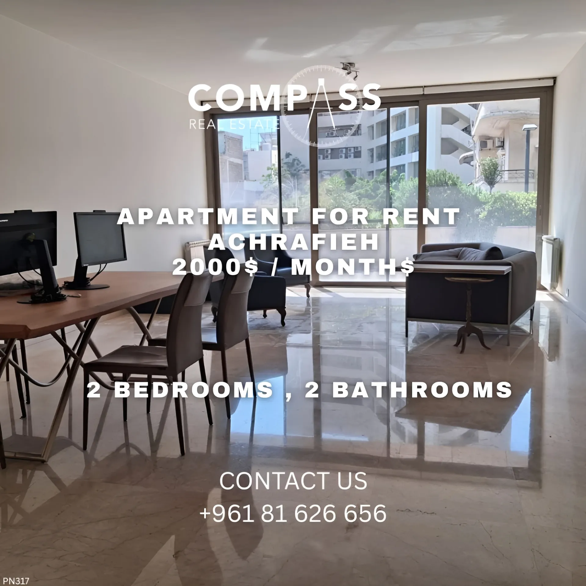 Apartment for rent in Achrafieh, Beirut, Lebanon
