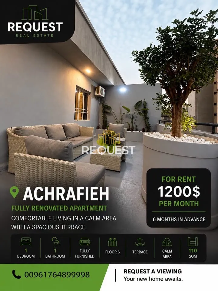 Apartment for rent in Achrafieh, beirut, lebanon - 1 bed, 1.0 bath