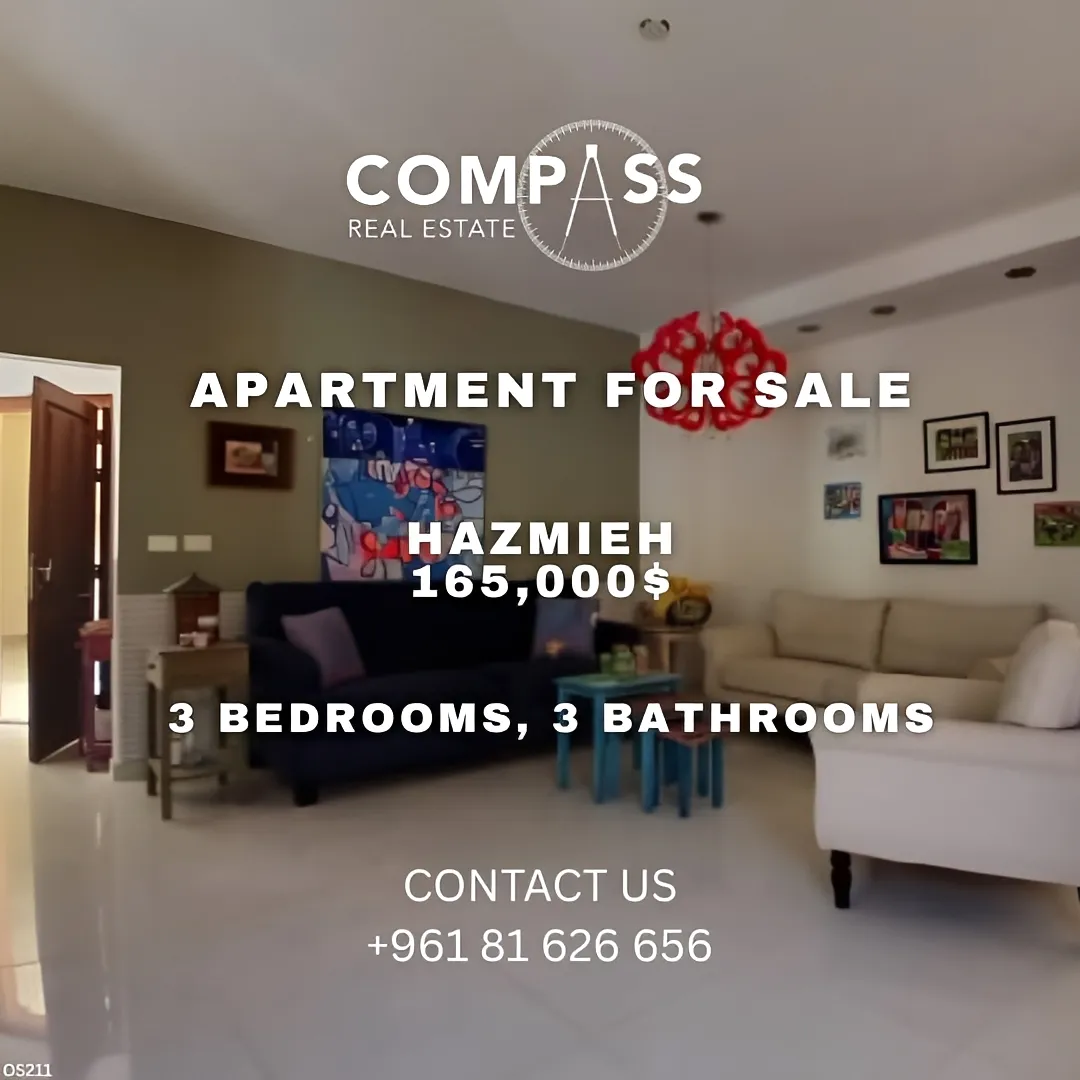 Apartment for sale in Hazmieh, lebanon