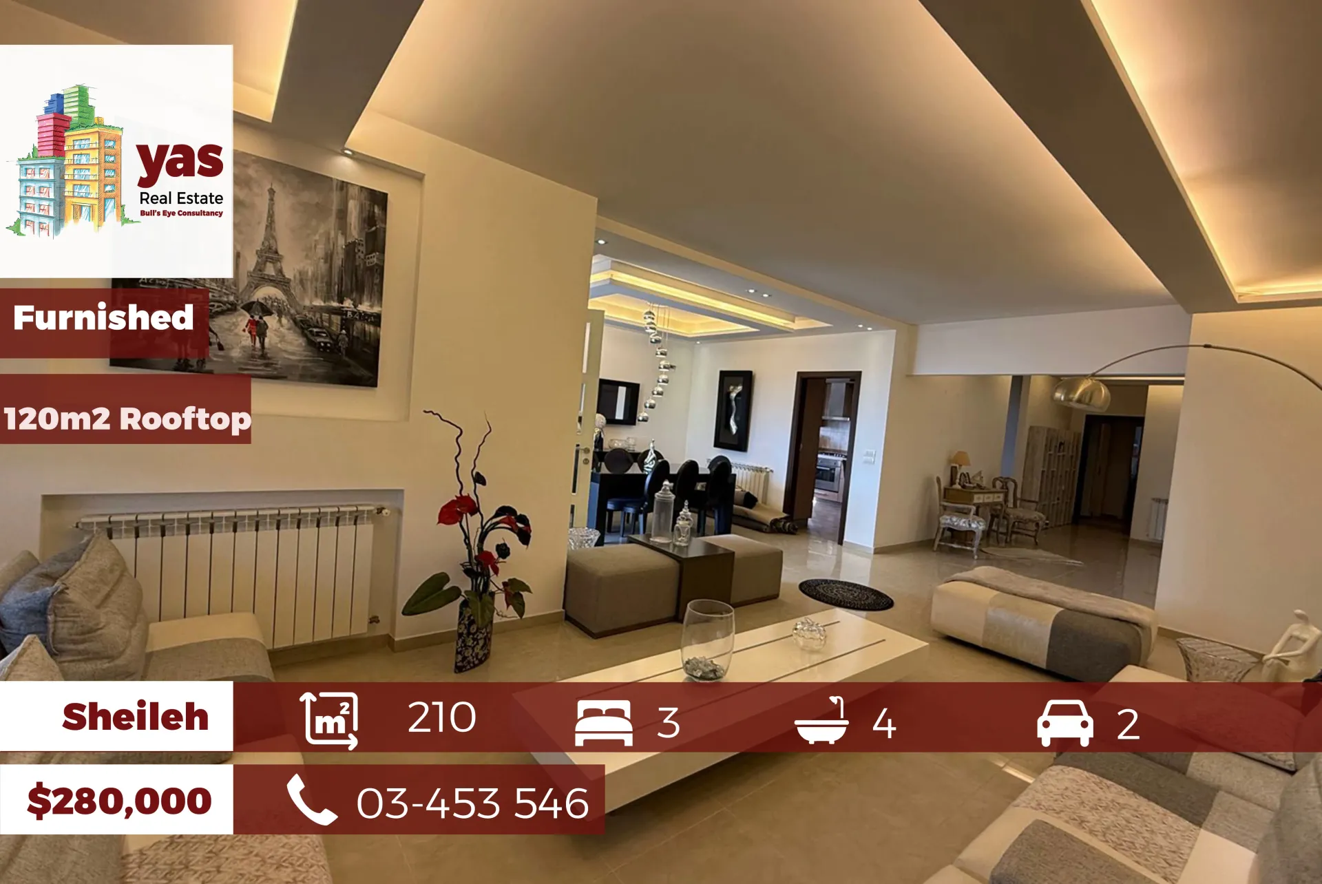 Loft for sale in Sehayleh - 3 bed, 4 bath