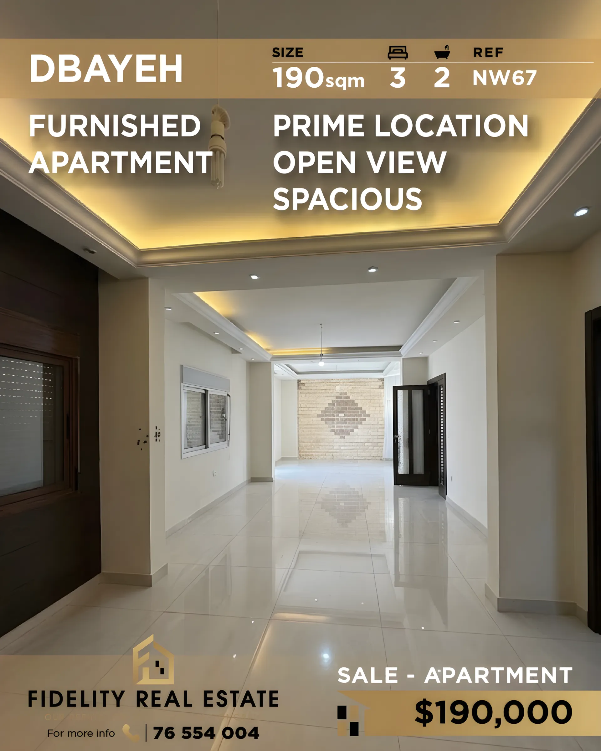 Apartment for sale in Dbayeh, Lebanon - 3 bed, 2 bath