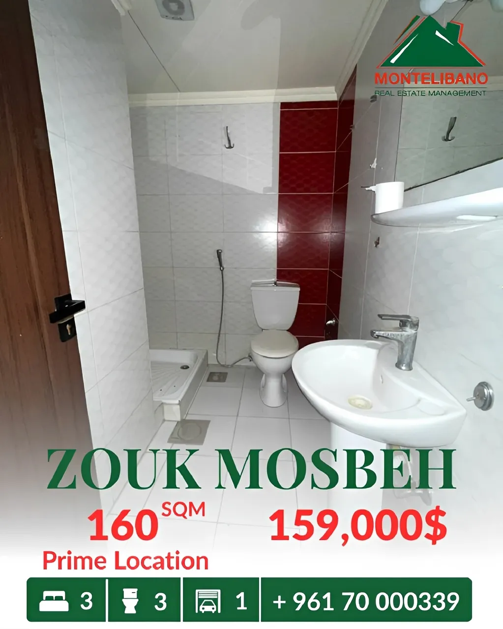 Apartment for sale in Zouk Mosbeh, Lebanon