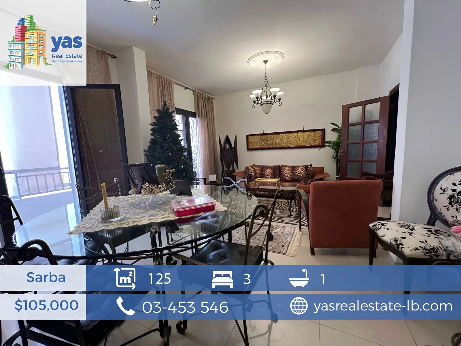 Apartment for Sale in Sarba - 3 bed, 1 bath