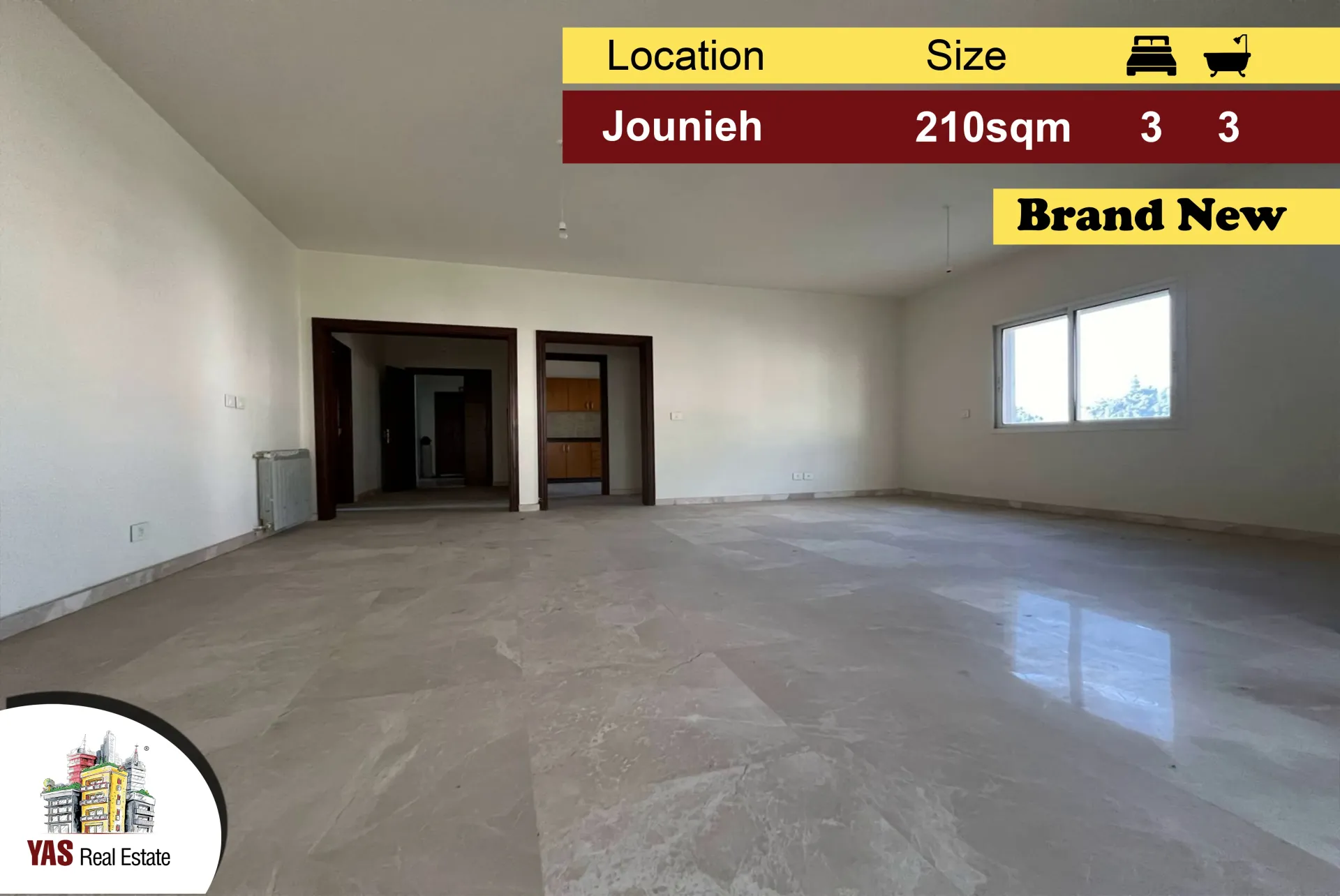 Apartment for Sale in Jounieh - 3 bed, 3 bath