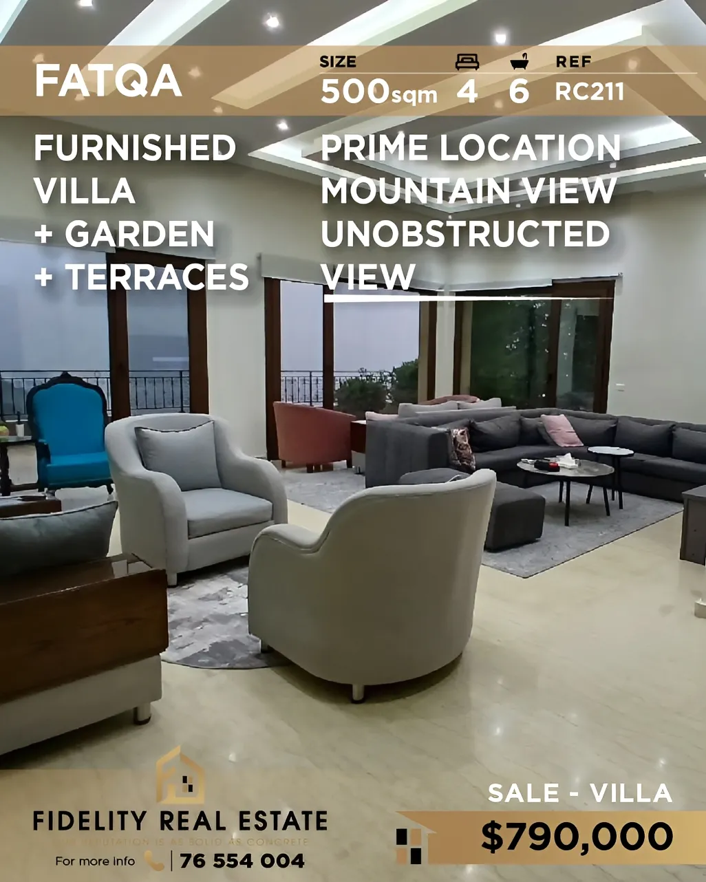 Villa for sale in Fatqa, Lebanon