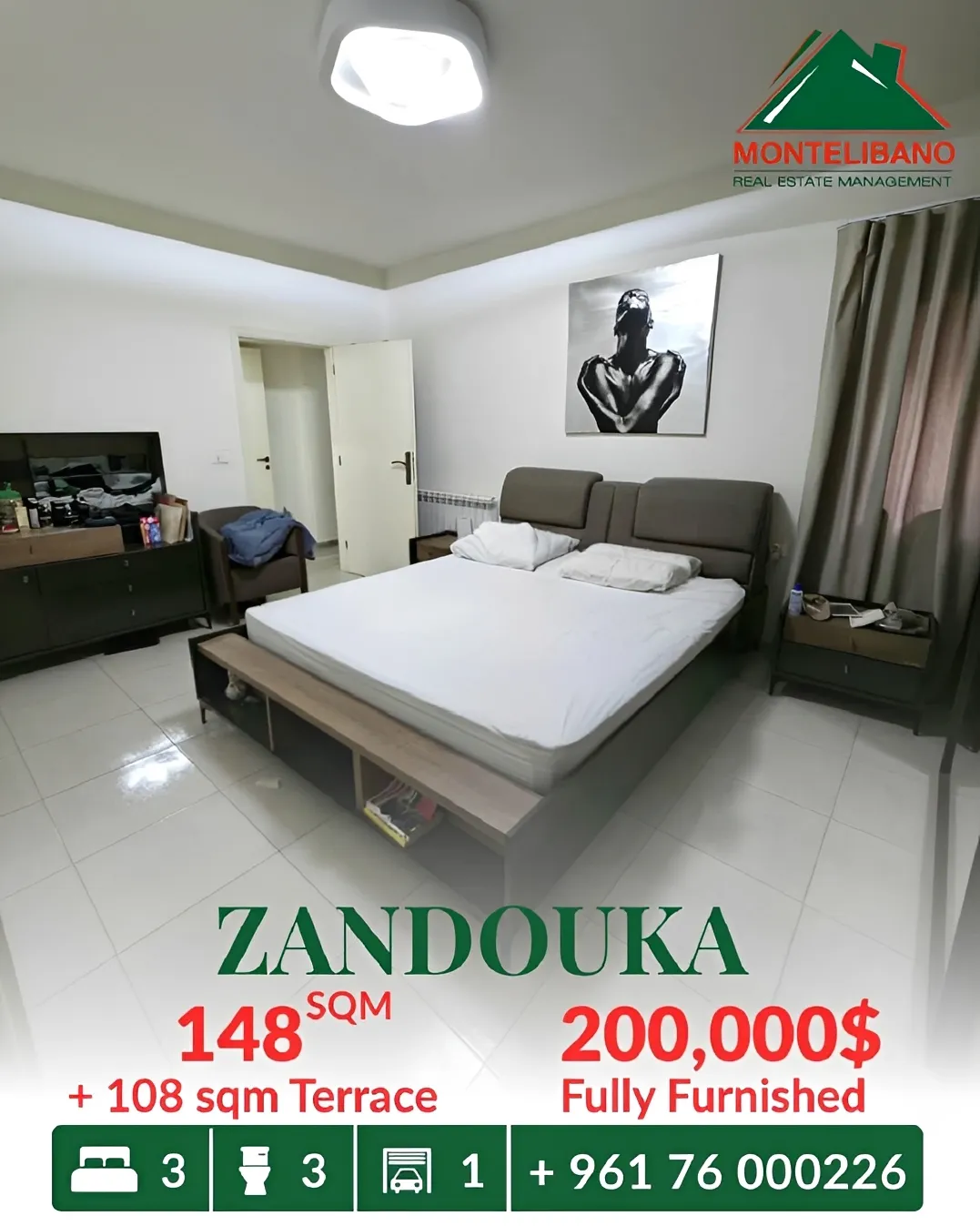 Apartment for sale in Zandouqah