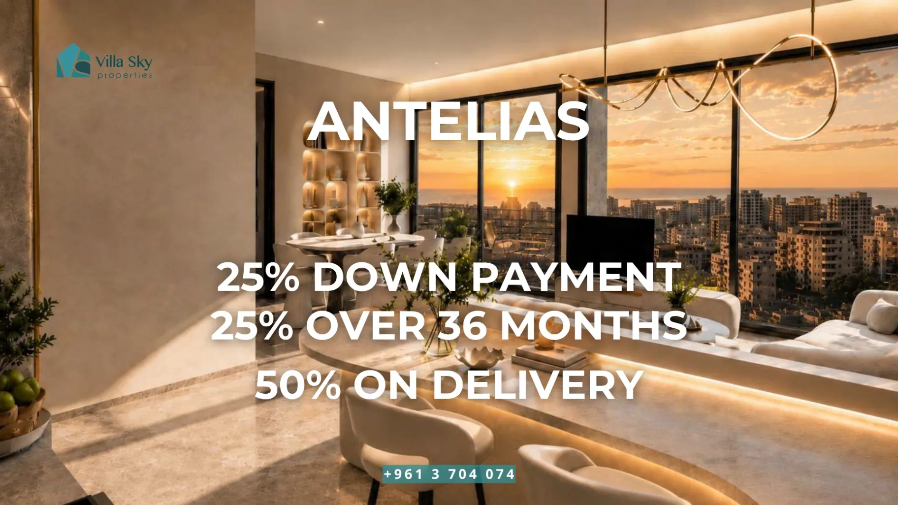 Apartment for sale in Antelias, Lebanon - 3 bed, 2 bath