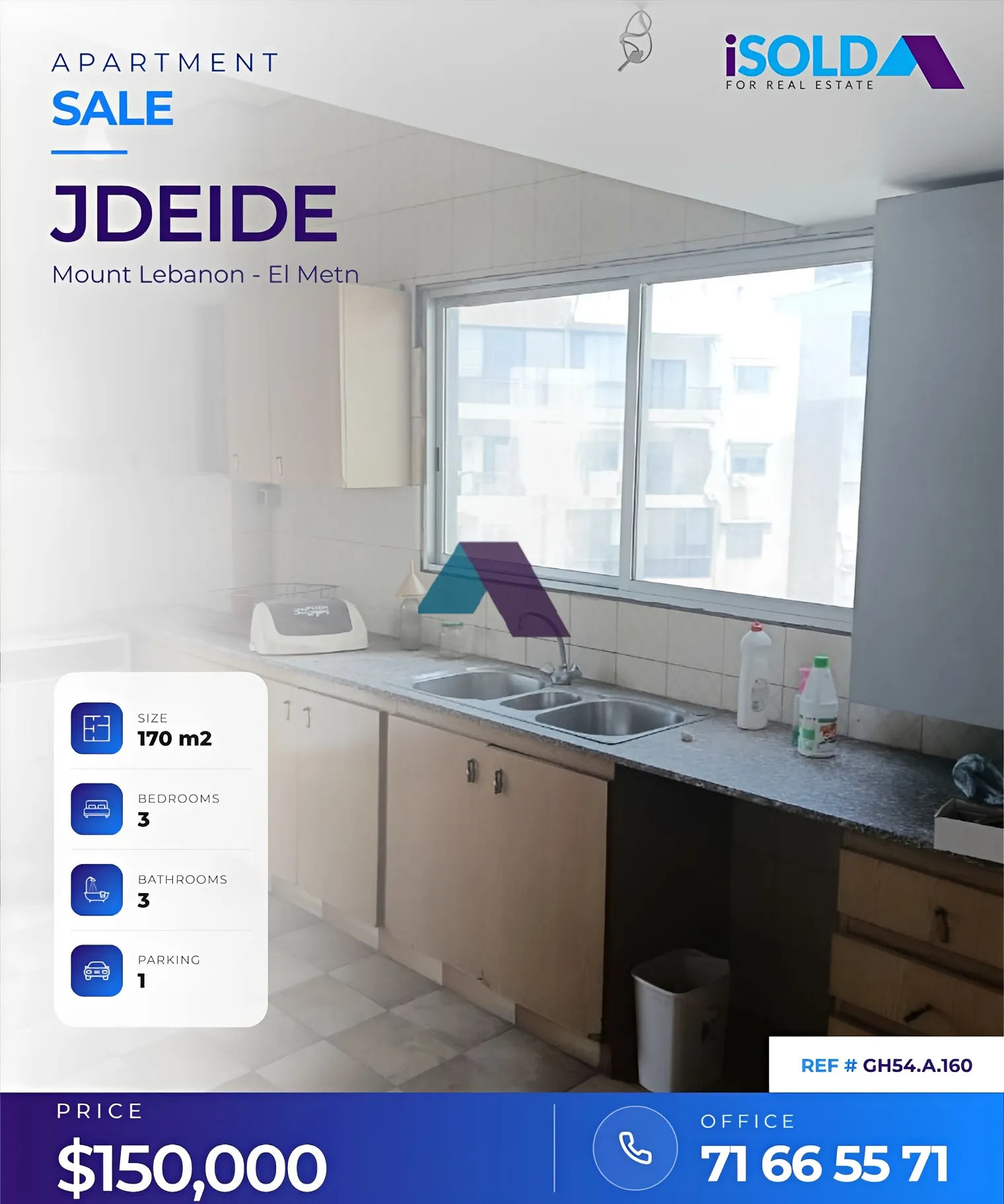 Apartment for sale in Jdeideh, Lebanon