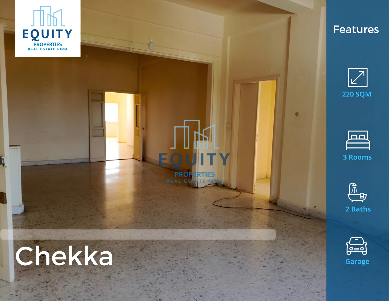 Apartment for Rent in Chekka - 3 bed, 2 bath