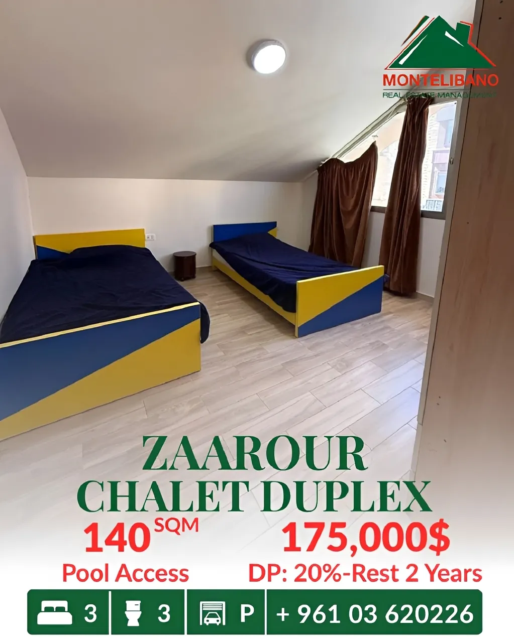 Apartment for sale in Zaarour