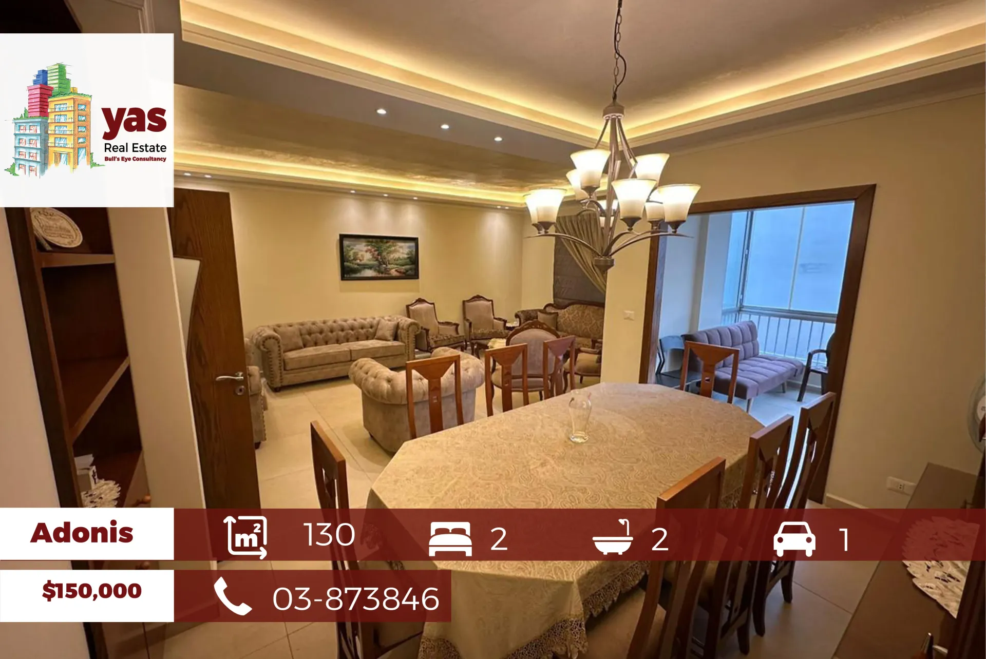 Apartment for Sale in Adonis - 2 bed, 2 bath