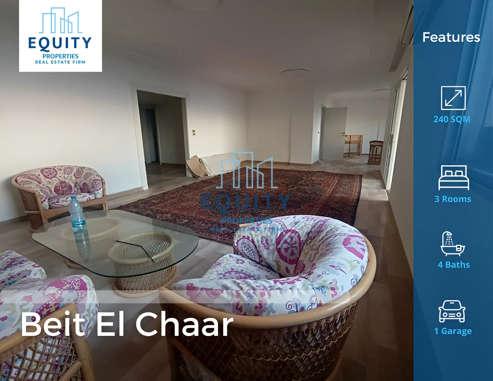 Apartment for Rent in Beit Al Chaar - 3 bed, 4 bath