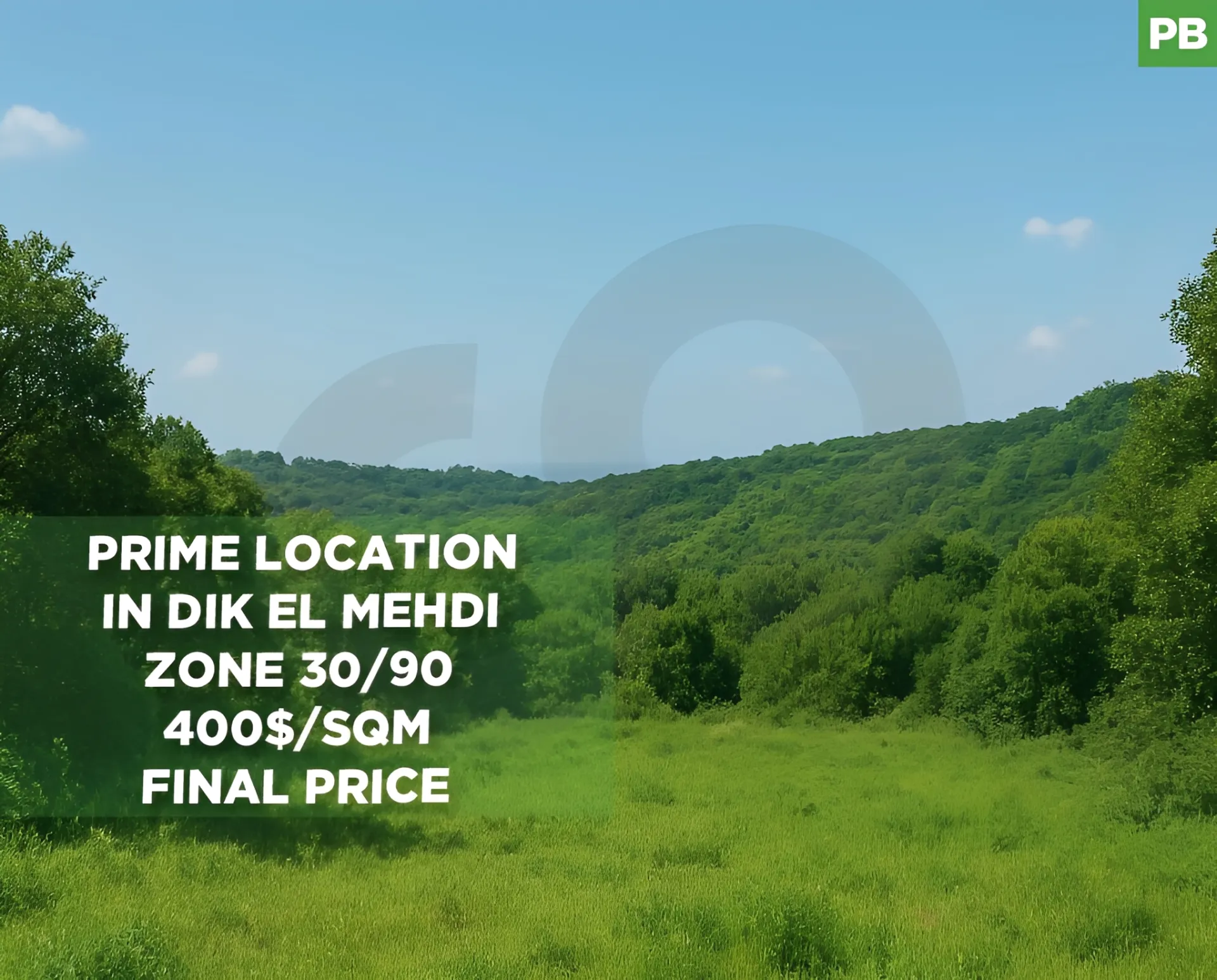 Land for Sale in Dik El Mehdi, Lebanon