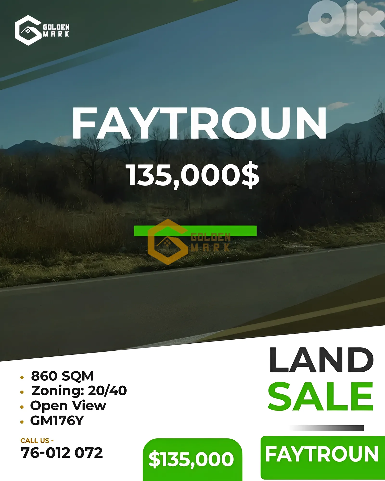 Land for Sale in Faitroun