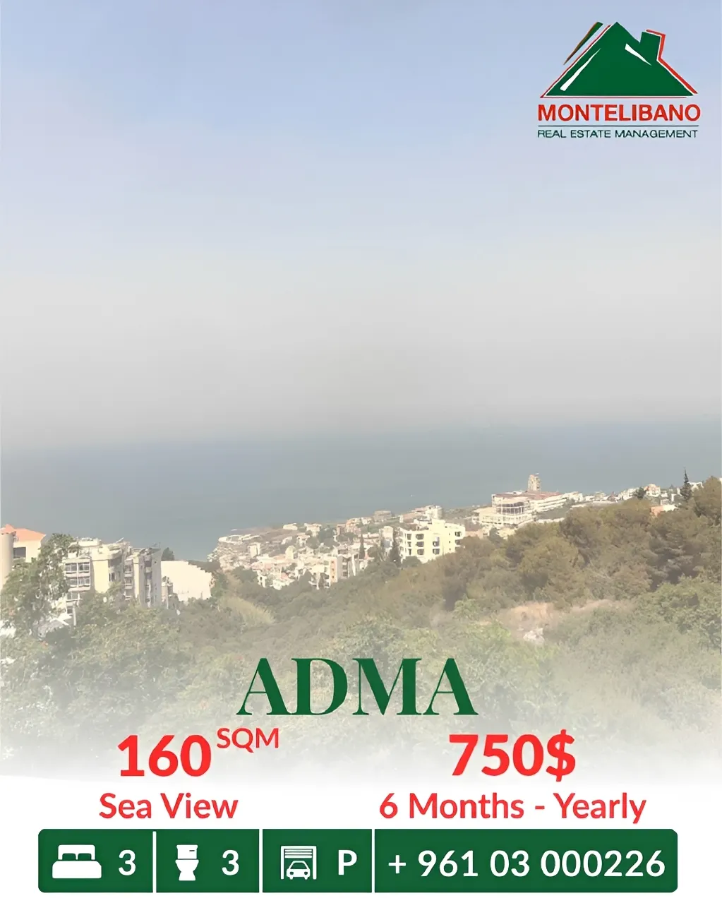 Apartment for rent in Adma w Dafnah
