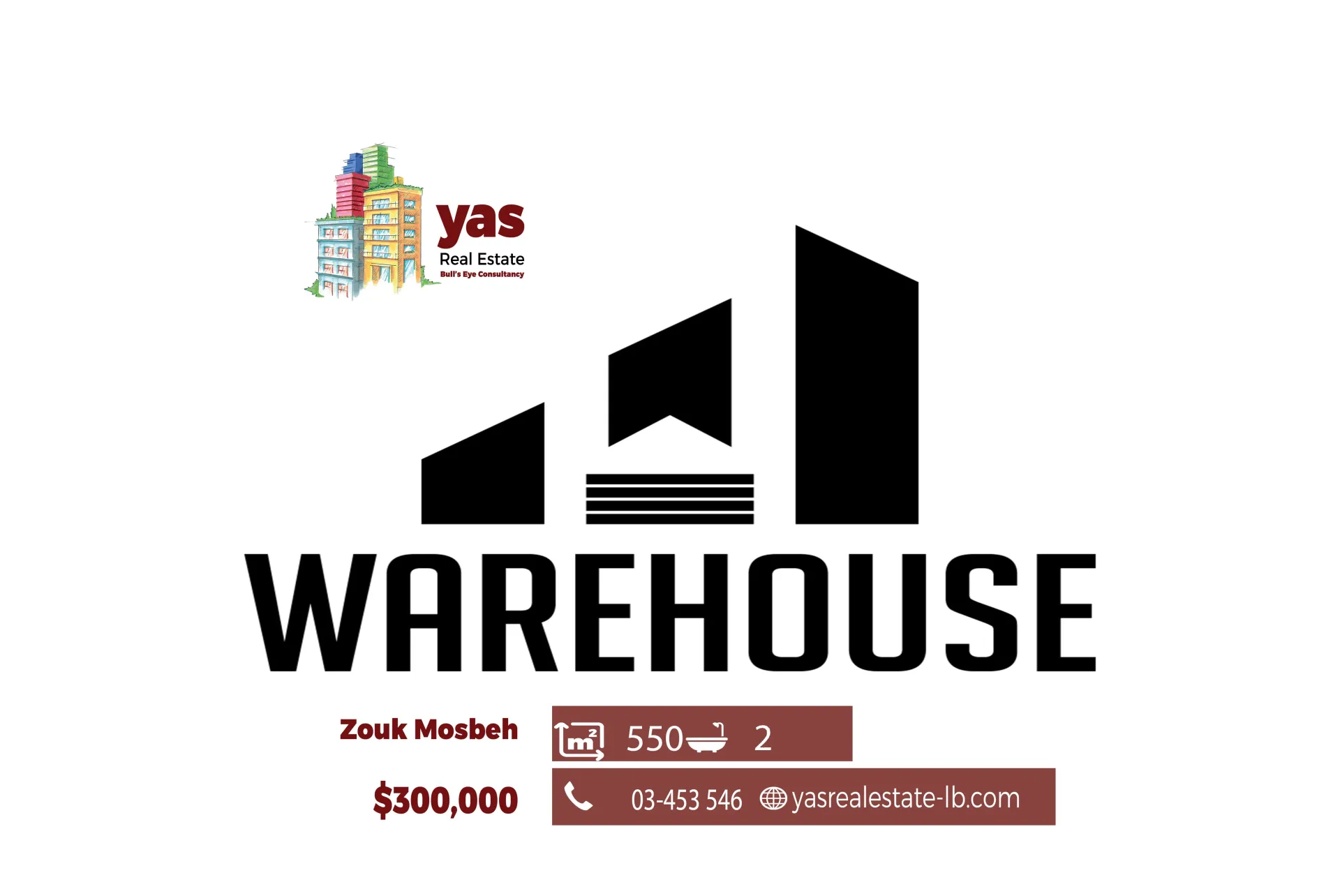 Warehouse for Sale in Zouk Mosbeh