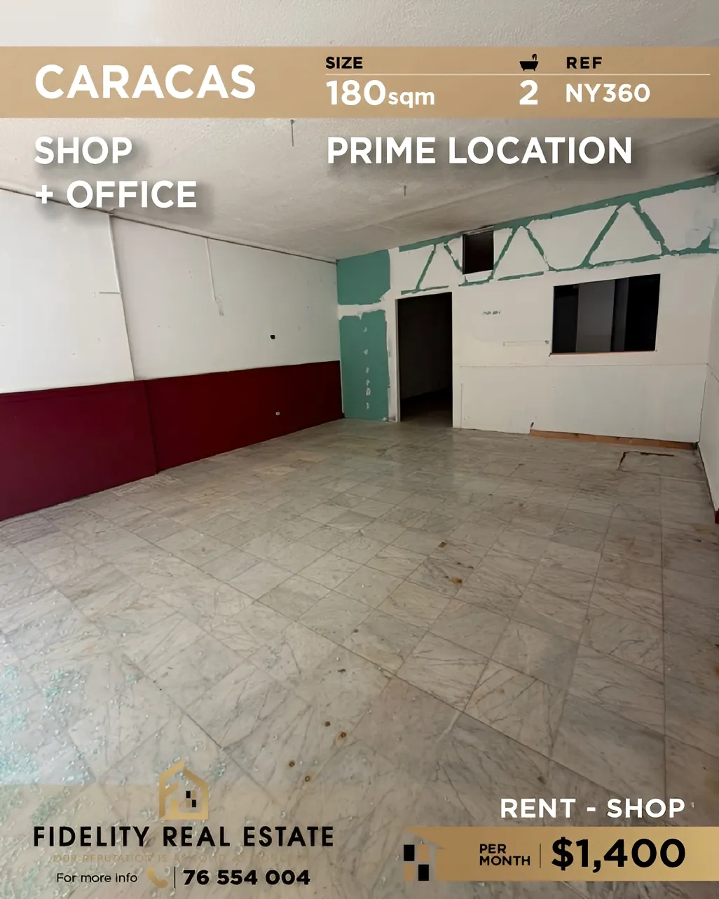 Shop for rent in Caracas, Beirut, Lebanon