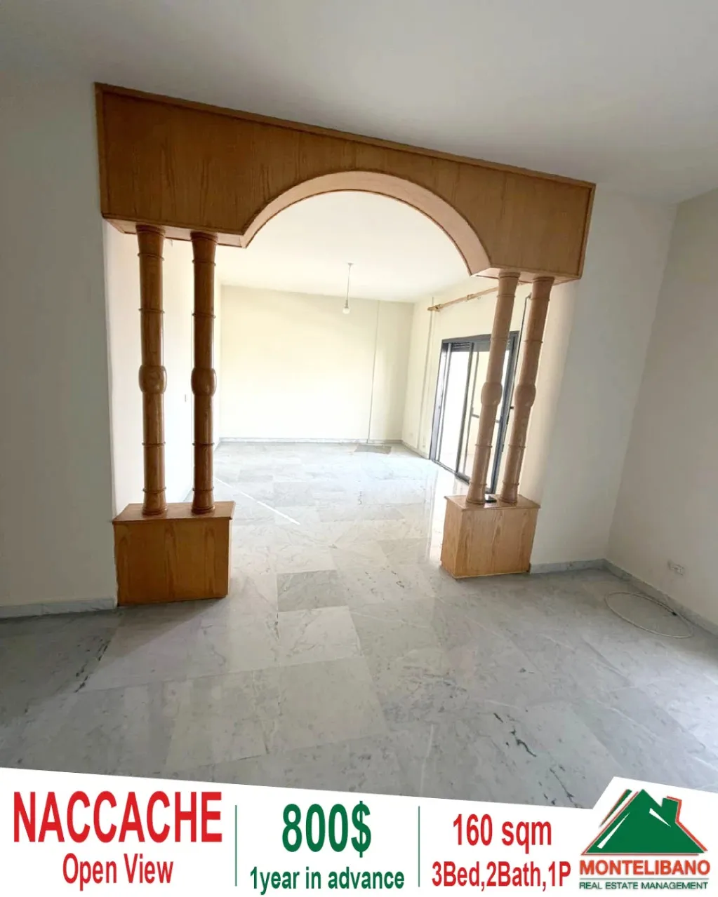 Apartment for rent in Naccache, Lebanon - 3 bed, 2 bath