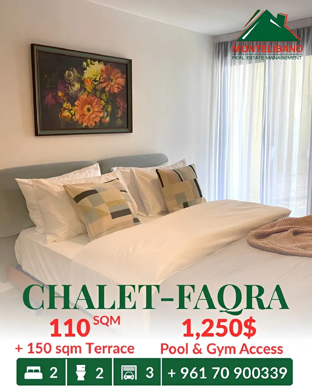 Chalet for rent in Faqra, Lebanon