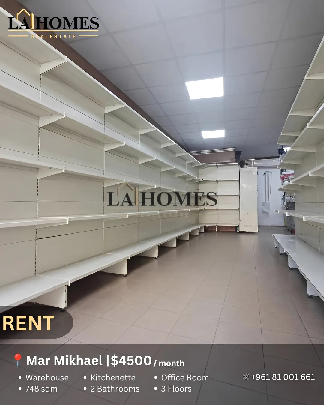 Warehouse for rent in Mar Mikhael
