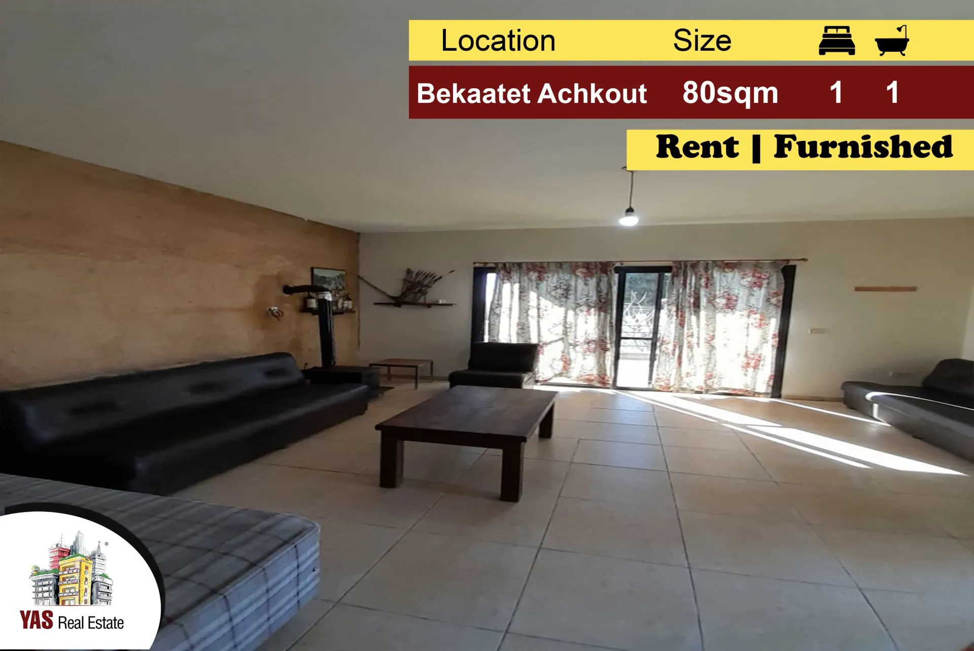 Apartment for Rent in Ashqout - 1 bed, 1 bath